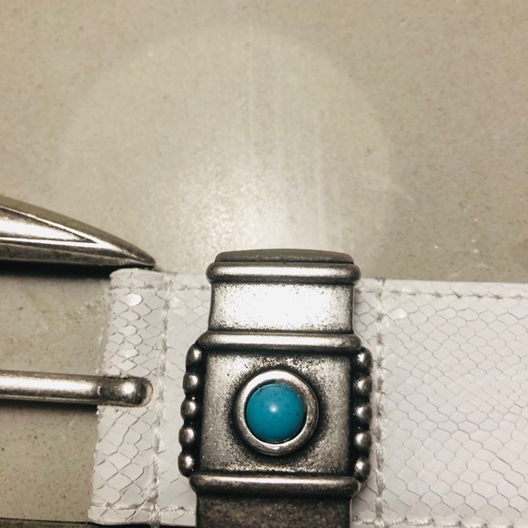 IRO White Belt with Silver and Turquoise Accents main image 13